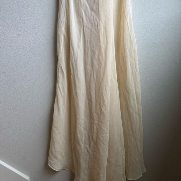 Vintage Soft Surroundings 100% Silk Embroidered Floral Ivory Slip Dress Size XL - Picture 7 of 9